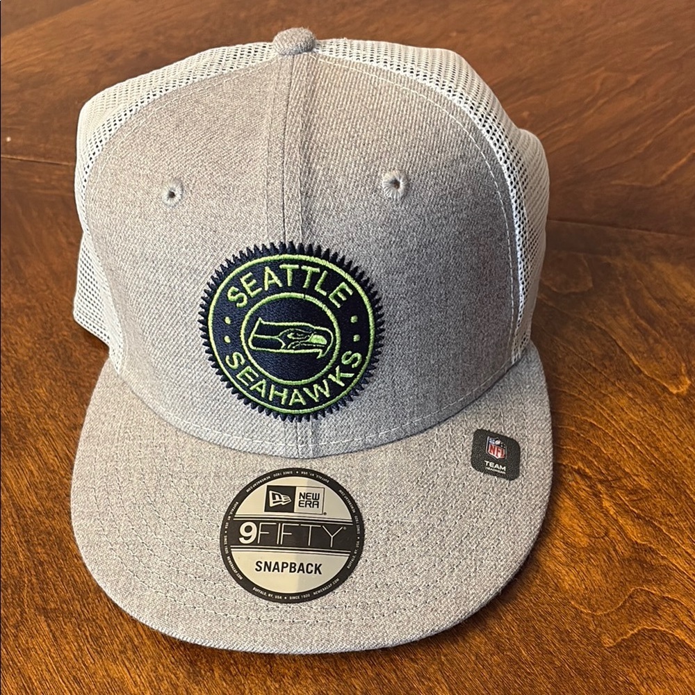 New Era Gray Seattle Seahawks Snapback Cap